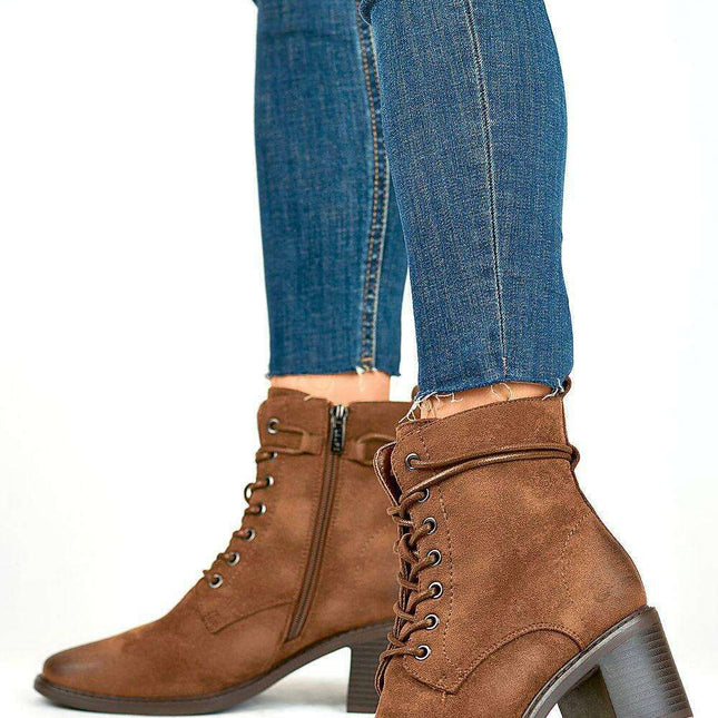 Chic Eco-Friendly Suede Ankle Heels