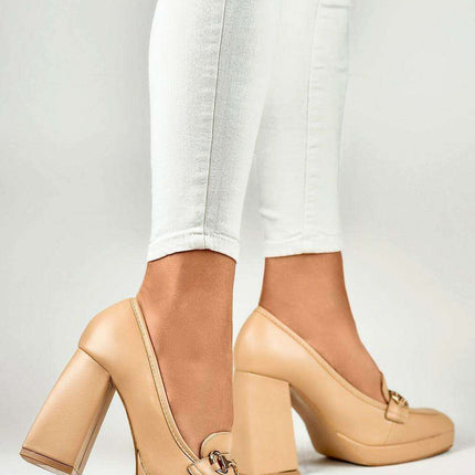 Chic Eco Leather Strappy Platform Heels - Très Elite