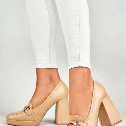 Chic Eco Leather Strappy Platform Heels - Très Elite