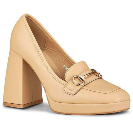 Chic Eco Leather Strappy Platform Heels - Très Elite