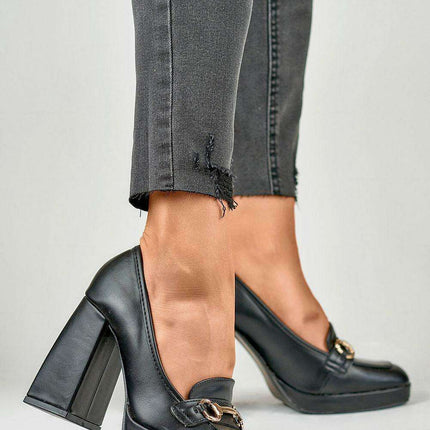Chic Eco Leather Strappy Platform Heels - Très Elite