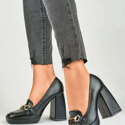 Chic Eco Leather Strappy Platform Heels - Très Elite