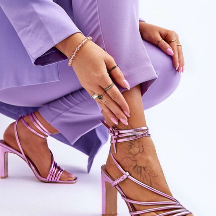 Chic Eco Leather Strappy Sandals - Model 179627 - Très Elite