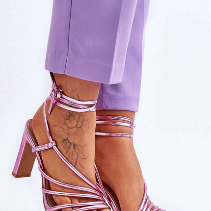 Chic Eco Leather Strappy Sandals - Model 179627 - Très Elite