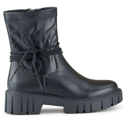Chic Eco-Suede Ankle Booties for Cozy Comfort - Très Elite