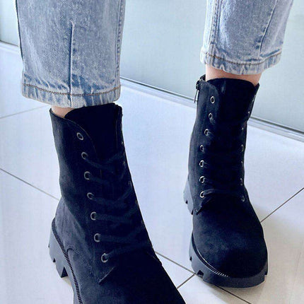 Chic Eco-Suede Booties for Autumn Adventures - Très Elite