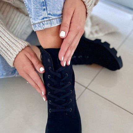 Chic Eco-Suede Booties for Autumn Adventures - Très Elite