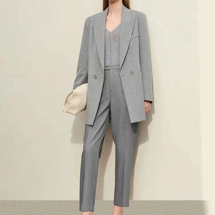 Chic Elastic Straight-Leg Pants for Women - Summer Office Essential - Très Elite