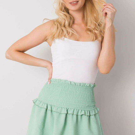 Chic Elastic Waist Summer Mini Skirt - Très Elite