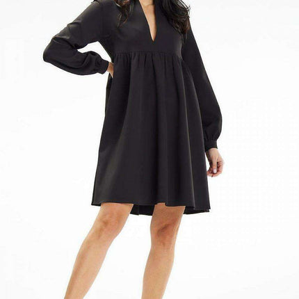 Chic Elegance: Stand-Up Collar Mini Dress for Any Occasion - Très Elite