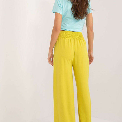 Chic Elegant Italy Moda Wide Leg Polyester Trousers - Très Elite