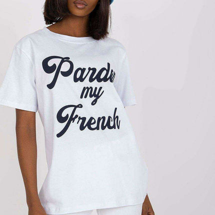 Chic Embellished Casual Tee - Très Elite