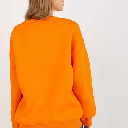 Chic Embroidered Cotton-Polyester Sweatshirt - Versatile One Size Fit - Très Elite