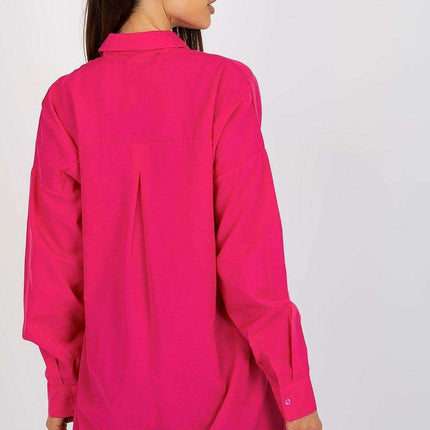Chic Embroidered Loose-Fit Women's Long Sleeve Shirt with Button Detail - Très Elite