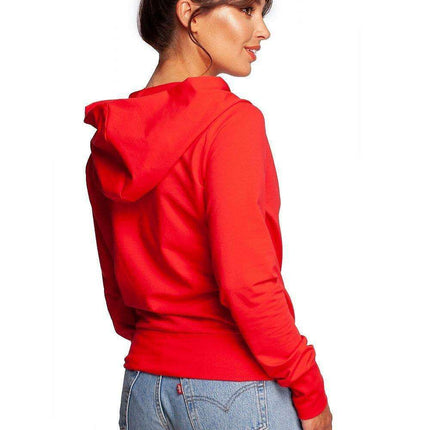 Chic Envelope Design Hooded Sweatshirt with Trendy Thumb Cutouts - Très Elite