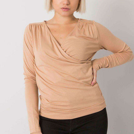 Chic Envelope Front Blouse - Très Elite