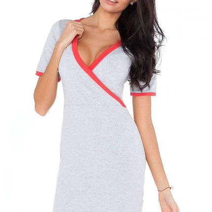 Chic Envelope Front Knit Dress - Très Elite