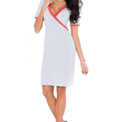 Chic Envelope Front Knit Dress - Très Elite