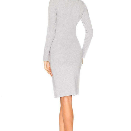 Chic Envelope Front Sweatshirt Dress - Effortless Elegance