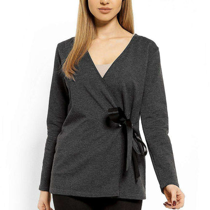 Chic Envelope Neck Cotton Top - Très Elite