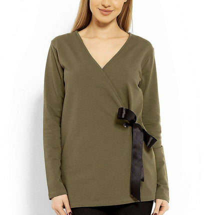 Chic Envelope Neck Cotton Top - Très Elite