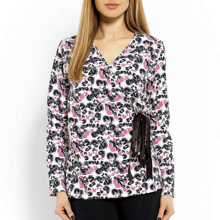 Chic Envelope Neck Cotton Top - Très Elite