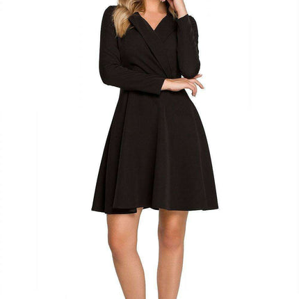 Chic Envelope Neck Flare Dress - Très Elite