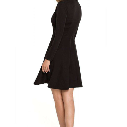Chic Envelope Neck Flare Dress - Très Elite