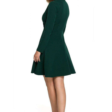Chic Envelope Neck Flare Dress - Très Elite