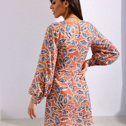 Chic Envelope Neckline Mini Dress for Effortless Sophistication - Très Elite