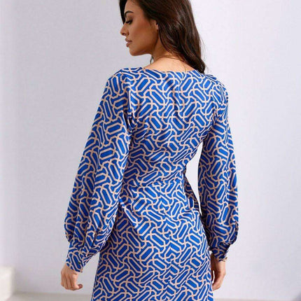 Chic Envelope Neckline Mini Dress for Effortless Sophistication - Très Elite