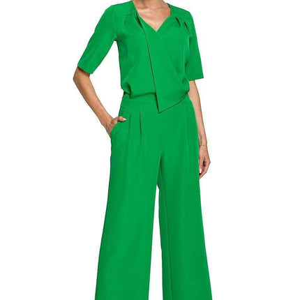 Chic Envelope Trouser Ensemble - Très Elite