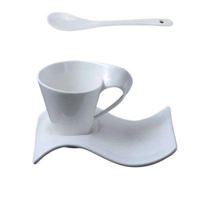Chic European Espresso Mug Collection with Spoon and Holder for Home & Kitchen..