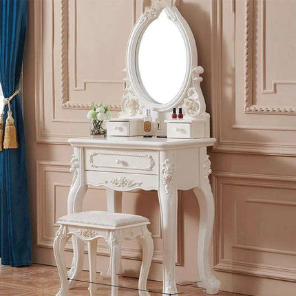 Chic European Minimalist Makeup Vanity Table - Très Elite