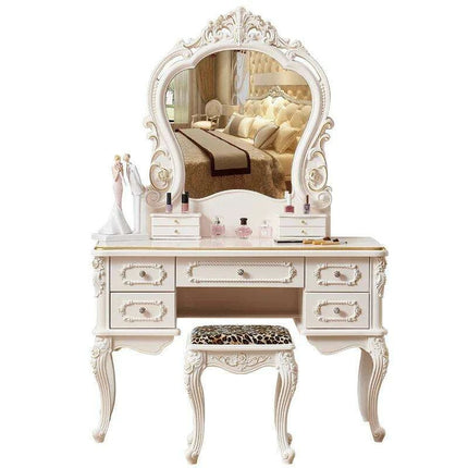 Chic European Minimalist Makeup Vanity Table - Très Elite