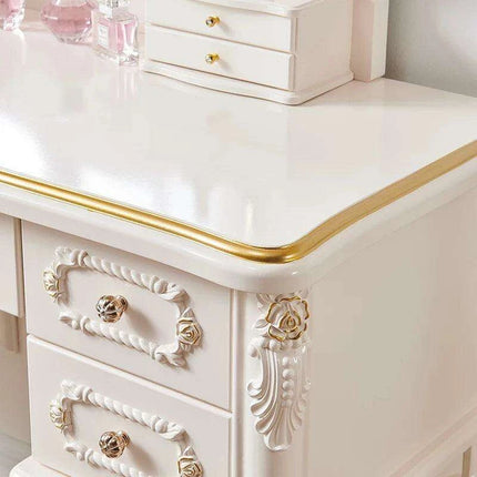 Chic European Minimalist Makeup Vanity Table - Très Elite