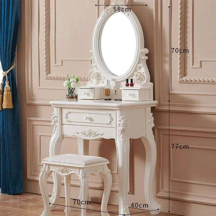Chic European Minimalist Makeup Vanity Table - Très Elite