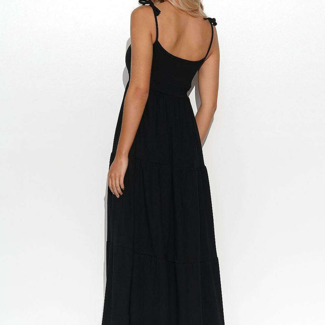 Chic Everyday Cotton-Spandex Dress with Makadamia Essence