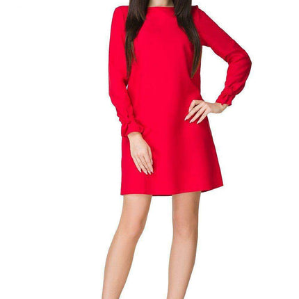 Chic Eyelet Mini Dress with Trendy Sleeves - Très Elite