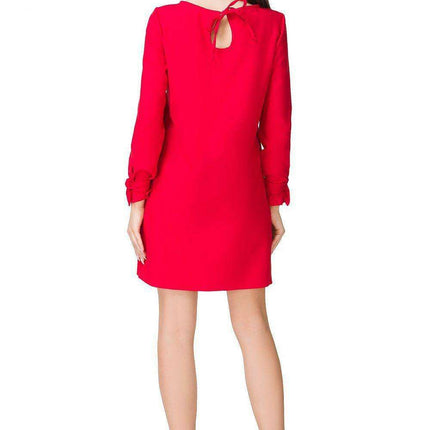 Chic Eyelet Mini Dress with Trendy Sleeves - Très Elite