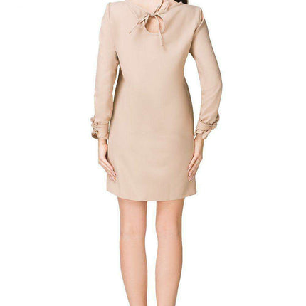 Chic Eyelet Trapeze Mini Dress for Elegant Occasions - Très Elite