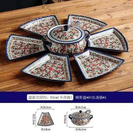 Chic Fan-Design Dining Set for Unforgettable Gatherings - Très Elite