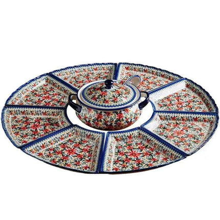 Chic Fan-Design Dining Set for Unforgettable Gatherings - Très Elite