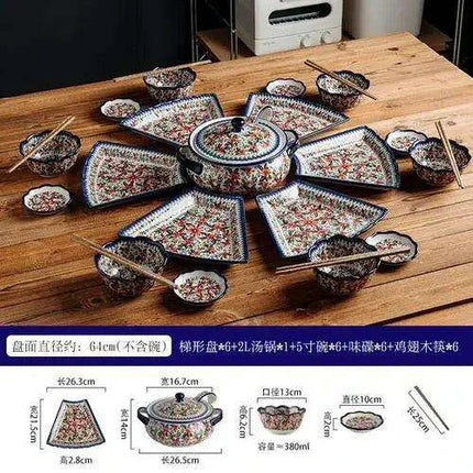 Chic Fan-Design Dining Set for Unforgettable Gatherings - Très Elite