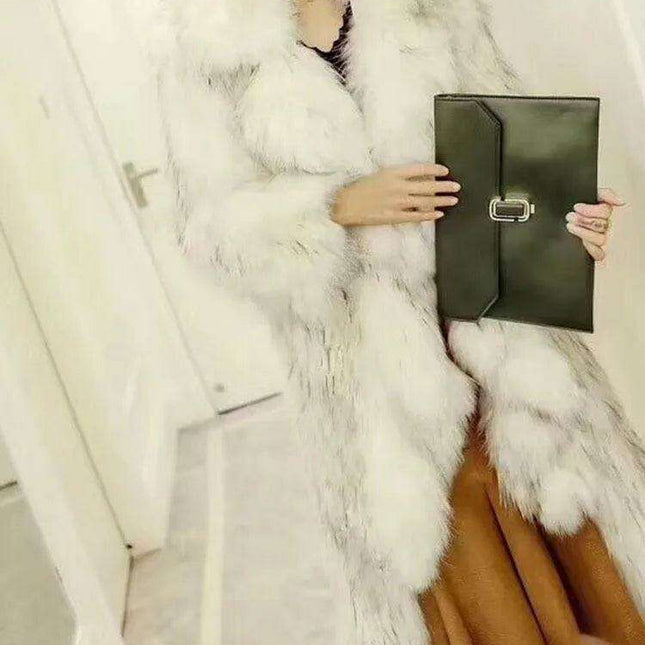 Chic Faux Fur Trench Coat for Women - Ultimate Comfort & Style