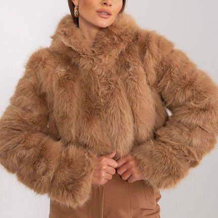 Chic Faux-Fur Women's Transition Coat