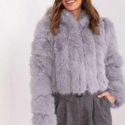 Chic Faux-Fur Women's Transition Coat
