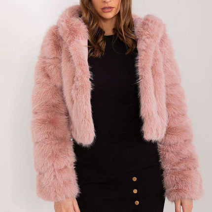 Chic Faux-Fur Women's Transition Coat