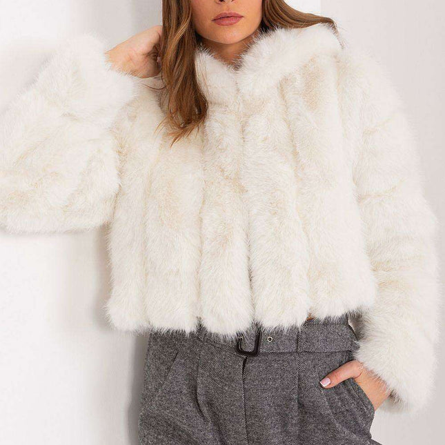 Chic Faux-Fur Women's Transition Coat