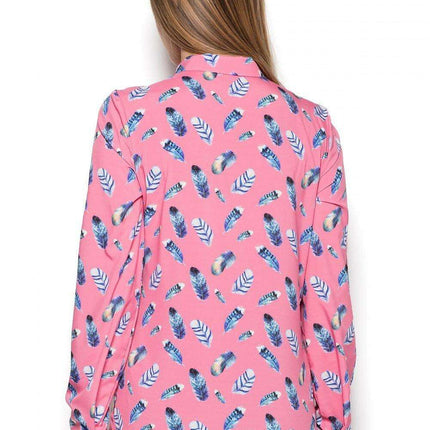 Chic Feather-Design Knit Blouse for Women by Katrus - Très Elite